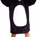 Cozy Noxxiez CH326 Panda – wärmendes TV-Hoodie-Decke mit Kapuze für Kinder 7–12 Jahre