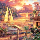Puzzle ART PUZZLE Goldenes Meer 3000 Teile