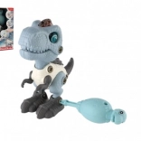 Schraubbarer Dinosaurier mit Licht und Sound, 12 cm