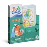 Magisches Wasser-Malbuch Dinosaurier Malbuch mit Block