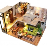 Miniaturhaus im romantischen skandinavischen Stil 2Kids Toys