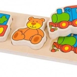 Holzpuzzle zum Einsetzen Bigjigs Baby