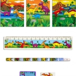 Schreibset mit Dinosauriermotiv
