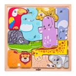 Holzpuzzle Exotische Tiere