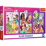 Puzzle 3x80 Disney Prinzessinnen Freundinnen Trefl