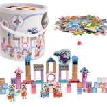 Holzbausatz Burg mit Rittern für Kinder 3+