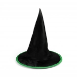 Kinder Hexenhut Halloween schwarz-grün
