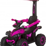 CHIPOLINO Kinder-Rutscher-Quad mit Sonnendach und Schiebestange, rosa