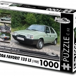 Puzzle RETRO-AUTA Škoda Favorit 135 LS 1000 Teile