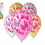 Aufblasbare Ballons Schmetterlinge 5 Stk.