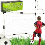 Set aus 2 Kinder‑Fußballtoren 95 × 70 × 50 cm mit Bällen und Pumpe