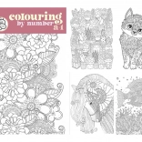 Malen nach Zahlen A4 mit Duo-Buntstiften