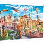 Puzzle Trefl Funny Cities – Wildes Rom, 1000 Teile (68 × 48 cm)