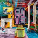 Puzzle mit 1000 Teilen Zimmer mit Welle