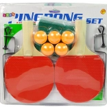 Set Tischtennis-Schläger Netz 5 Bälle
