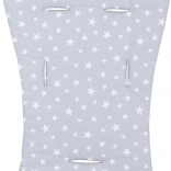 CHIPOLINO Weiche Kinderwagen-Einlage Grey stars