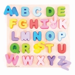 Großes hölzernes Alphabet für Kinder Bigjigs