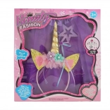 Kinder-Kostümset Einhorn – Tutu-Rock, Haarreif und Zauberstab