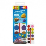 Wasserfarben Ocean World mit Pinsel