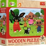 Holzpuzzle BING – Lernen Sie Bing kennen, 24 Teile