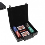 Pokerset im Koffer – 100 Chips, 2 Kartendecks und Würfel