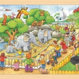 Holz-Puzzle Zoobesuch 24 Teile