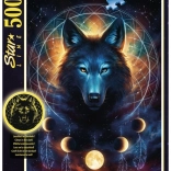 Ravensburger Puzzle – Leuchtet im Dunkeln: Wolf und Monde, 500 Teile
