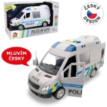 Spielzeug-Polizeivan mit Sound und Licht, Schwungrad 21 cm