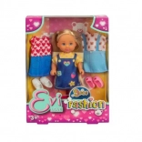 Puppe Evička mit austauschbaren Outfits