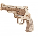 Woodcraft 3D-Holzpuzzle Revolver