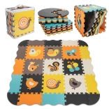 Schaumstoff-Lernmatte Puzzle Tiere 114 × 114 cm, 25 Teile