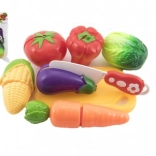 Kunststoff-Schneideset für Gemüse mit Schneidebrett und Messer 13,5 × 8 cm