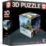 Educa 3D-Puzzle Würfel Reisen 216 Teile