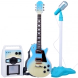 Elektrische Gitarre mit Mikrofon und Verstärker für Kinder – Karaoke-Set