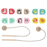 Cubika Unsere Mamas – Holz-Fädelset für Kinder