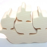 Fauna Holzboot natur