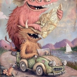 Puzzle 2000 Teile Heye Zozoville: Ausflug