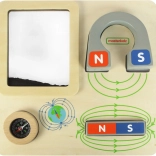 Masterkidz Magnetische Lernwand mit Kompass Montessori