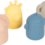 Set aus Silikon-Wasserspielzeugen für Kinder small foot (Löwe, Elefant, Giraffe, Äffchen)