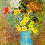 Genießen Sie Puzzle Vincent van Gogh: Vase mit Gänseblümchen und Anemonen 1000 Teile