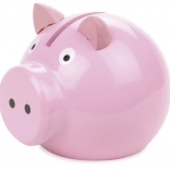 Vilac Holz-Spardose Schweinchen rosa