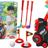 Kinder Minigolf-Set mit Wagen auf Rädern