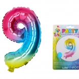 Aufblasbarer Regenbogen-Ballon Nummer 9