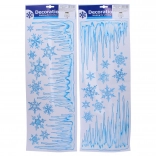 Weihnachtliche glitzernde Fenstertattoos