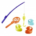 Entchen-Angeln – Set mit Angelrute, Netz und 3 Entchen