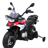 Elektrisches Kindermotorrad BMW F850 GS, rot, EVA-Räder, LED-Lichter, sanfter Start