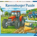 Puzzle Landwirtschaftsmaschinen 3x49 Teile Ravensburger