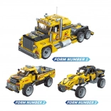 Qman Unbegrenzte Ideen – mutiger Transporter Bausatz mit Aufziehmotor