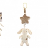 Hängendes Plüschhase mit Stern für Betten und Kinderwagen