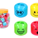 Doppelanspitzer mit Gesicht und Spänebehälter